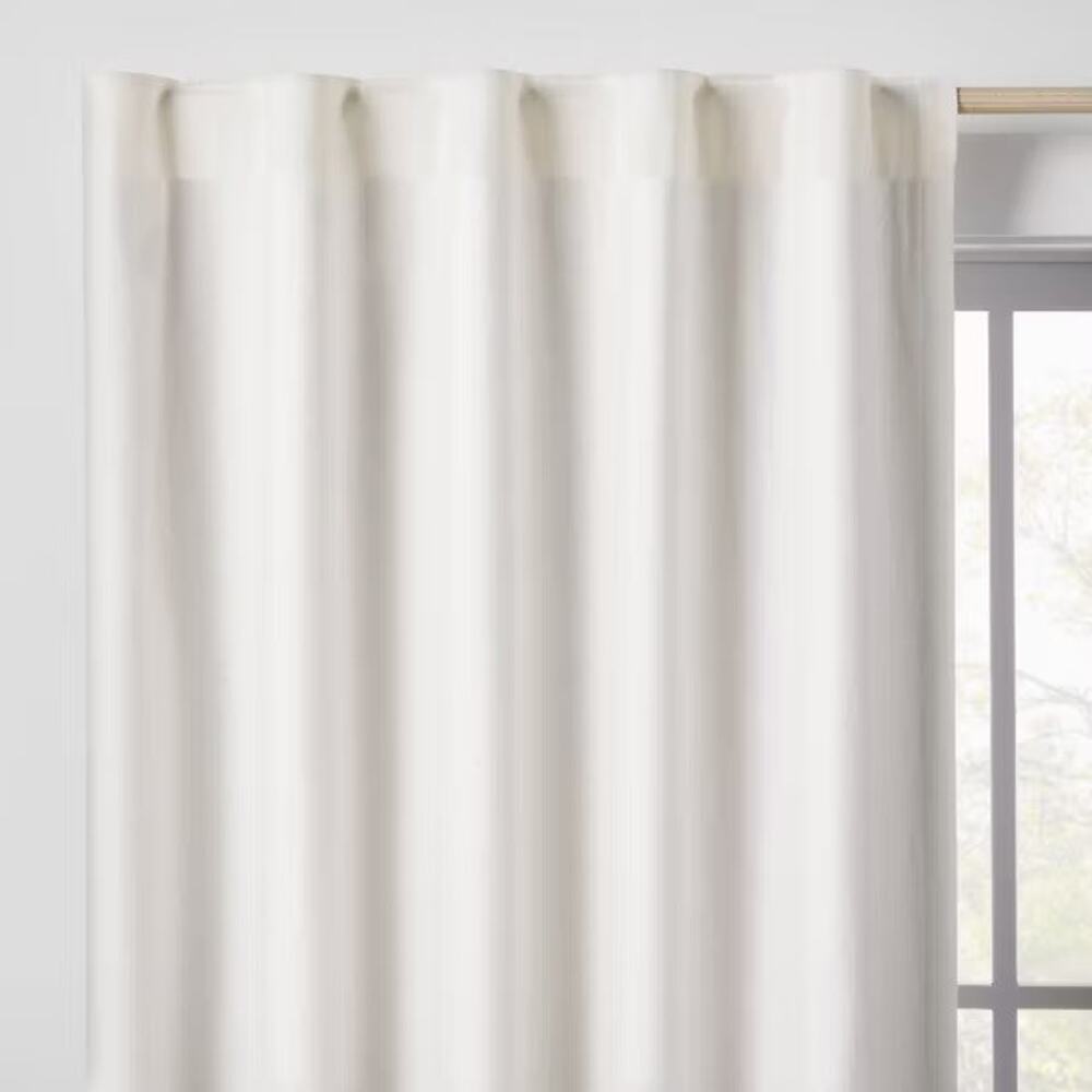 Pillowfort Chambray Cotton Kids' Blackout 42x63" Window Curtain Panel-*